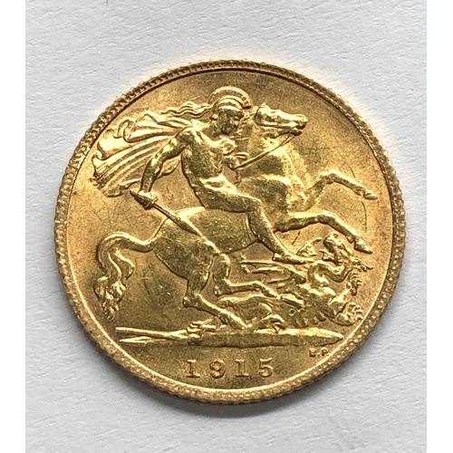 65 - high grade 1915 half sovereign