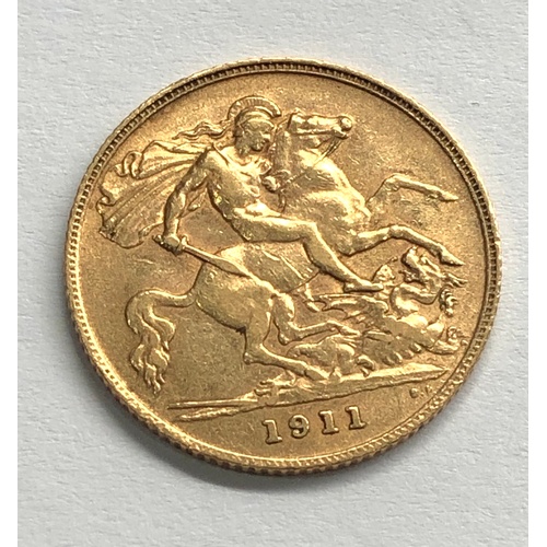 68 - high grade 1911 half sovereign