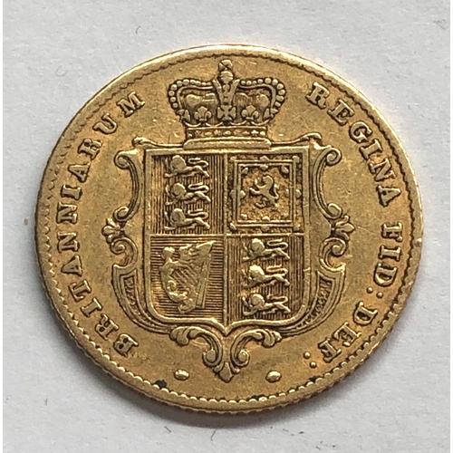 71 - victorian 1855 shield back half sovereign