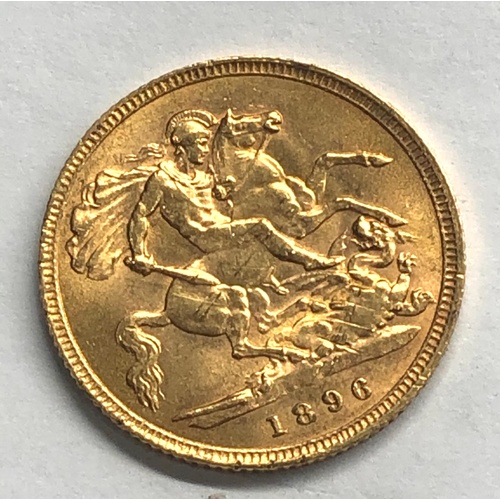 74 - Victorian 1896 half sovereign