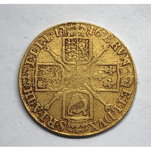 77 - rare 1716 George I Guinea Gold Coin