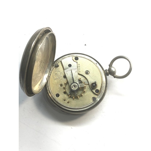 46 - antique continental silver pocket watch untested
