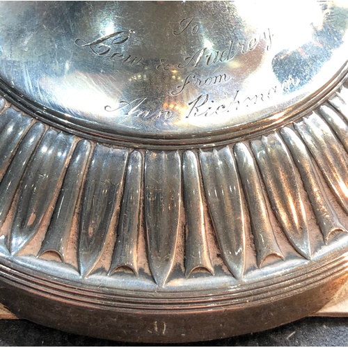 137 - large pair of antique silver candlesticks sheffiels silver hallmarks  measure approx height 26.5cm t... 