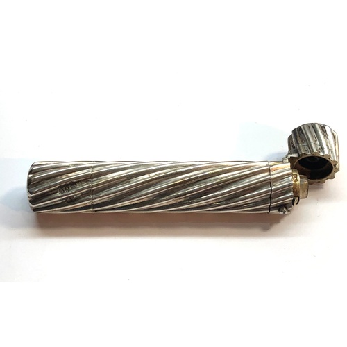 139 - Fine cased Victorian Silver Double Ended perfume bottle Victorian london Silver hallmarks makers SM ... 