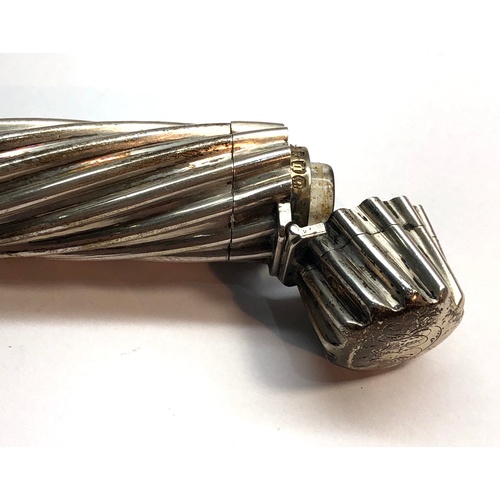 139 - Fine cased Victorian Silver Double Ended perfume bottle Victorian london Silver hallmarks makers SM ... 