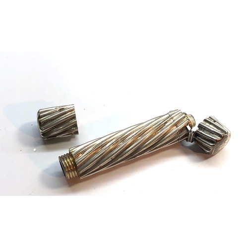 139 - Fine cased Victorian Silver Double Ended perfume bottle Victorian london Silver hallmarks makers SM ... 