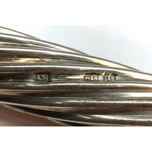 139 - Fine cased Victorian Silver Double Ended perfume bottle Victorian london Silver hallmarks makers SM ... 