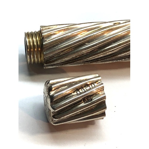 139 - Fine cased Victorian Silver Double Ended perfume bottle Victorian london Silver hallmarks makers SM ... 