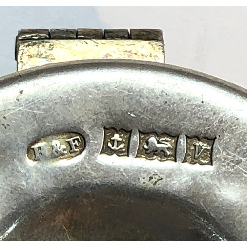 143 - vintage Silver Pyx Communion Wafer Box birmingham silver hallmarks measures approx 5.3cm dia 2.2cm d... 