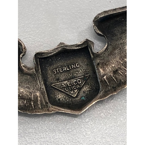 94 - WWII sterling silver pilots pin wing 3