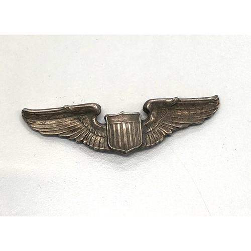 94 - WWII sterling silver pilots pin wing 3