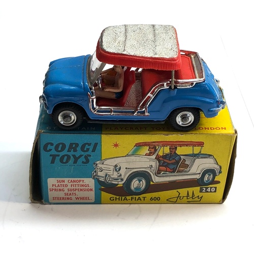 340 - Original boxed corgi  240 ghia-fiat 600 as shown condition