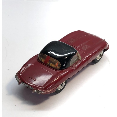 344 - Original boxed corgi 307 E type jaguar with detachable top as shown condition