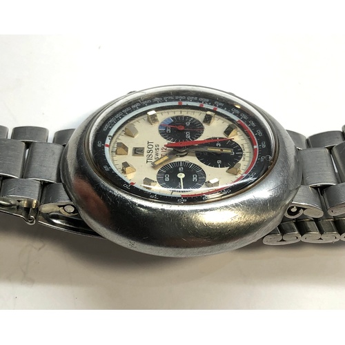 216 - Vintage Tissot Chronograph T12 the watch is in working order it winds and ticks buttons are in worki... 