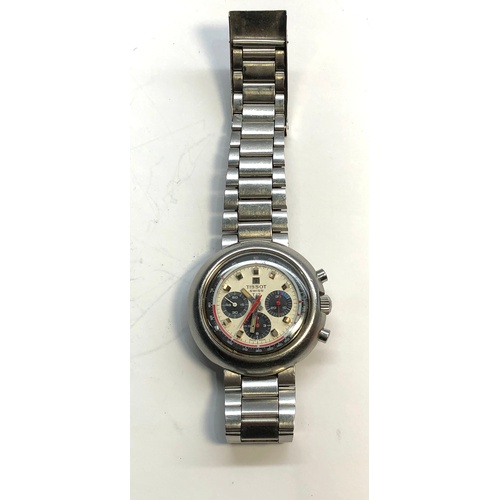 216 - Vintage Tissot Chronograph T12 the watch is in working order it winds and ticks buttons are in worki... 