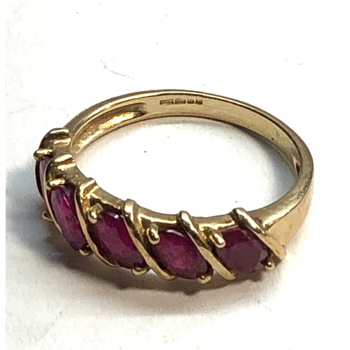 142 - 9ct Gold stone set dress ring weight 2.5, as shown condition