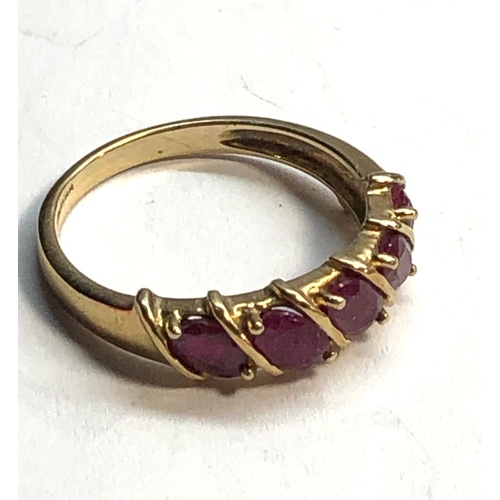 142 - 9ct Gold stone set dress ring weight 2.5, as shown condition