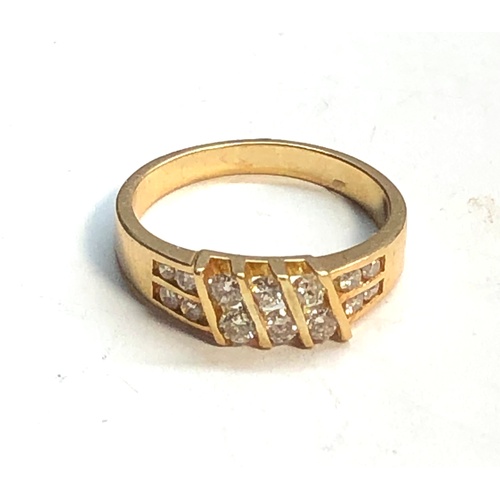 148 - 18ct gold diamond ring weight 3.6g, as shown condition