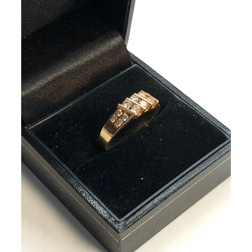 148 - 18ct gold diamond ring weight 3.6g, as shown condition