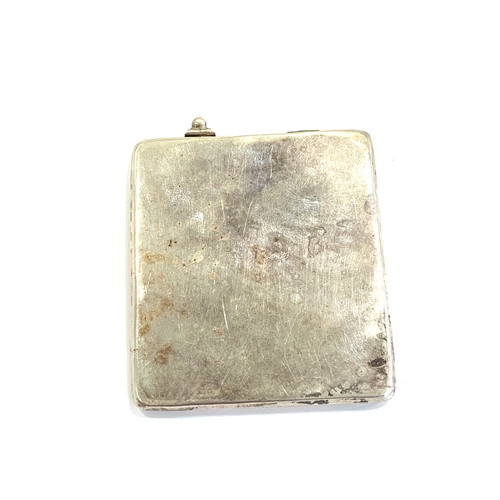 48 - Vintage Stamped .925 silver matchbook holder  with embossed detail  dimensions - 5.5cm x 6cm   In vi... 