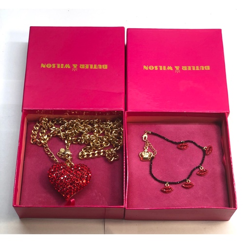 198 - 2 boxed designer buter & wilson jewellery  items