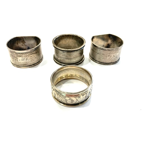 32 - Antique/ Vintage Hallmarked .925 silver napkin rings  Inc Chester, London sterling silver Etc   Item... 