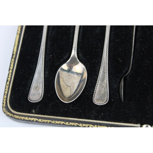 43 - Antique Hallmarked 1916 Sheffield silver teaspoons with sugar tongs maker - Joseph Rodgers & Sons ca... 