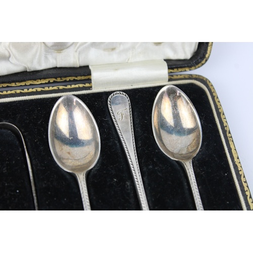 43 - Antique Hallmarked 1916 Sheffield silver teaspoons with sugar tongs maker - Joseph Rodgers & Sons ca... 