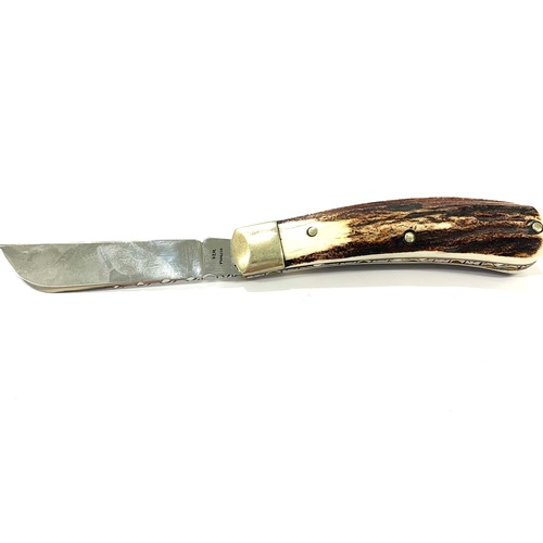 411 - Stan Shaw pocket knife, Sheffield England BEM Stainless, measures approximately: 19 cm length with b... 