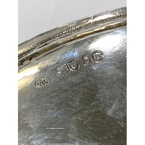 92 - Silver salver by Robert Garrard, good overall antique condition, total approximate weight: 530g