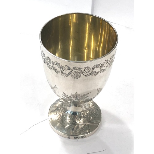 97 - Victorian goblet Hunt and Roskell, overall good antique condition, total weight: 165g