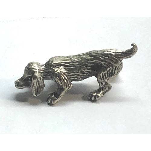 117 - Dutch silver miniature dog