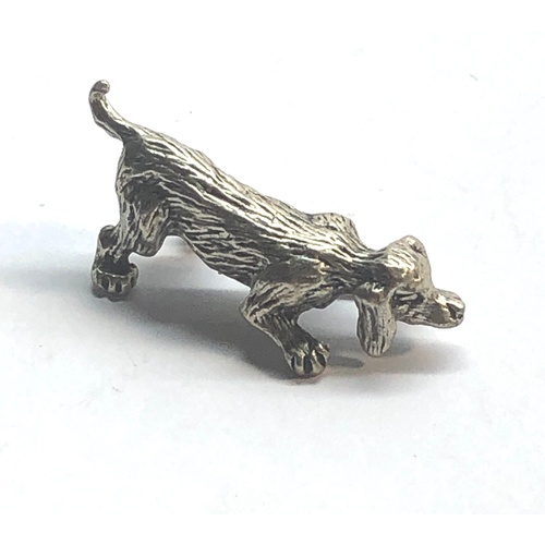 117 - Dutch silver miniature dog