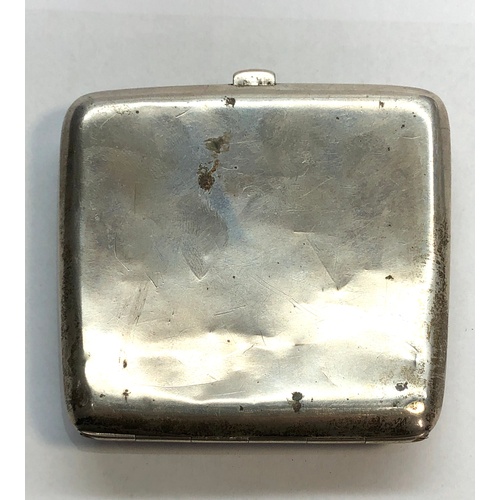 122 - Chinese silver cigarette case measures approx 7.8 by 8.3cm weight approx 95g age related marks and w... 