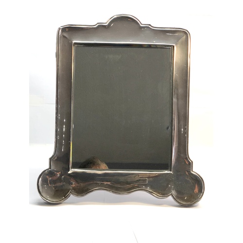 129 - Large antique silver easel dressing table mirror Birmingham silver hallmarks good condition for age ... 