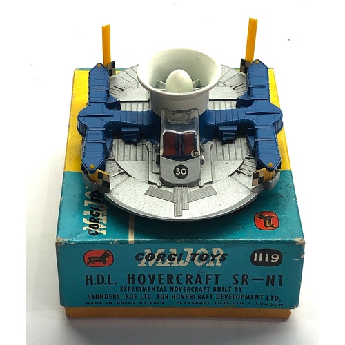 439 - Boxed Corgi 1119 H.D.L Hovercraft sr-n1 good condition please see images for condition