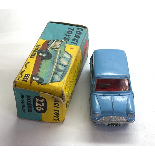 443 - Boxed Corgi 226 Morris Mini Minor in good condition please see images for condition