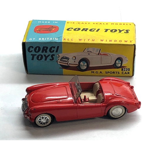 445 - Boxed Corgi 302 M.G.A sports car in good condition please see images for condition