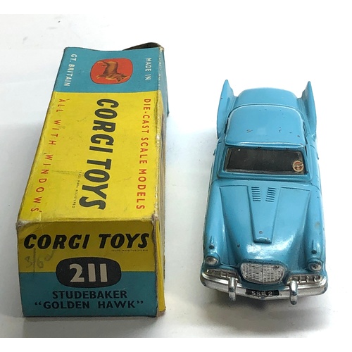 446 - Boxed Corgi 211 Studebaker golden hawk in good condition please see images for condition