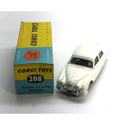 447 - Boxed Corgi 208 Jaguar 2.4 litre saloon in good condition please see images for condition