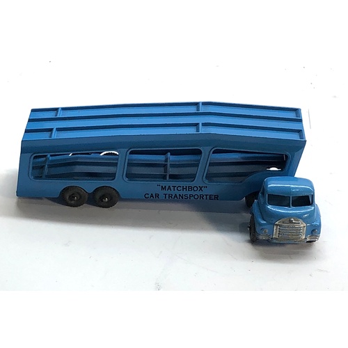 449 - Matchbox Moko Lesney No 2 accessory pack bedford car transporter boxed in good condition please see ... 