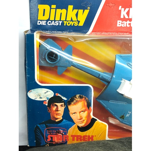 452 - Dinky toys 357 Star Trek Klingon battle cruiser blue & white original boxed in good condition please... 