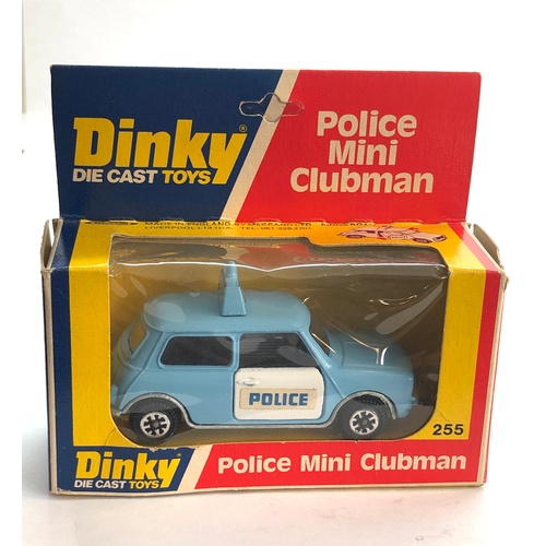 453 - Dinky No 255 police mini clubman original boxed please see images for condition