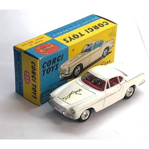 455 - Corgi 258 The Saints car Volvo p.1800 boxed good condition please see images for condition