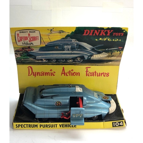 456 - Dinky 104 Captain Scarlet SPV spectrum pursuit vehicle boxed please see images for condition