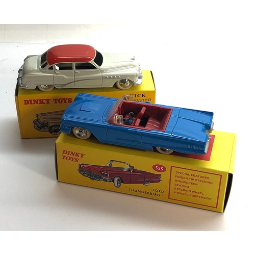 463 - 2 dinky Car Reissues  24V Buick Roadmaster and 555 ford thunderbird please see images for condition