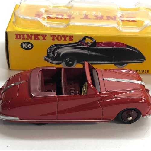 464 - 2 Dinky Car Reissues  106 Austin Atlantic convertible and 262 Swiss postal Volkswagen please see ima... 