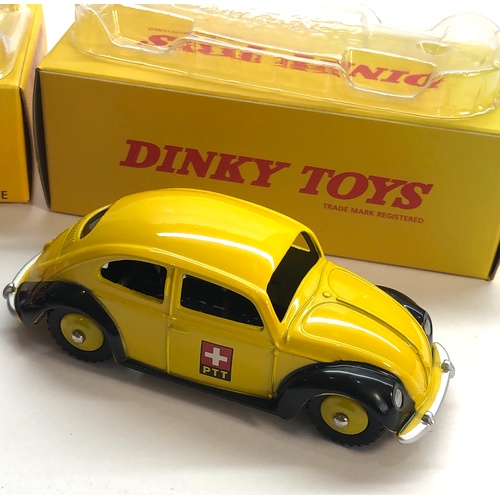 464 - 2 Dinky Car Reissues  106 Austin Atlantic convertible and 262 Swiss postal Volkswagen please see ima... 