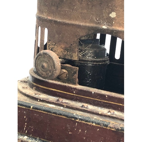 395 - Rare George Carette antique c1910 german stationary steam / hot air engine in original uncleaned con... 