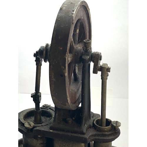 395 - Rare George Carette antique c1910 german stationary steam / hot air engine in original uncleaned con... 